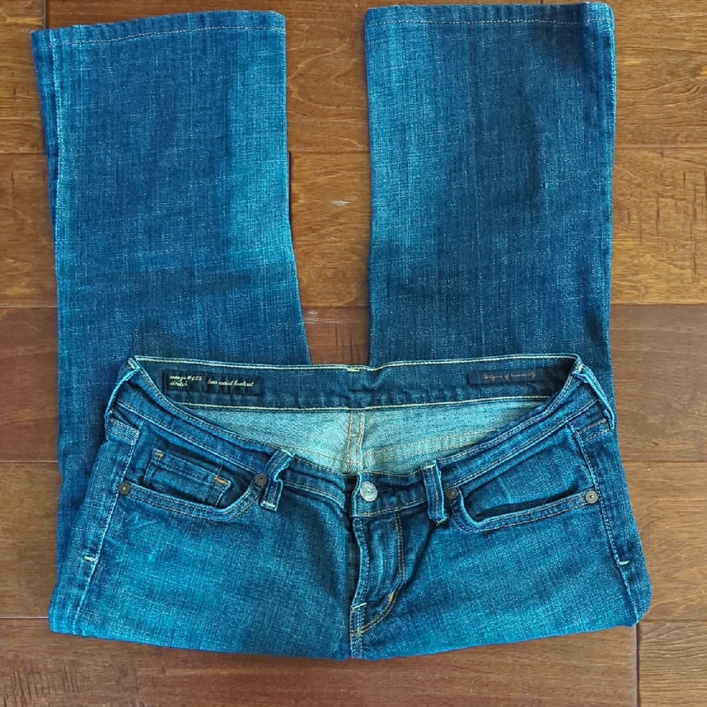 Citizens Of Humanity Blue Ankle Cropped Jeans